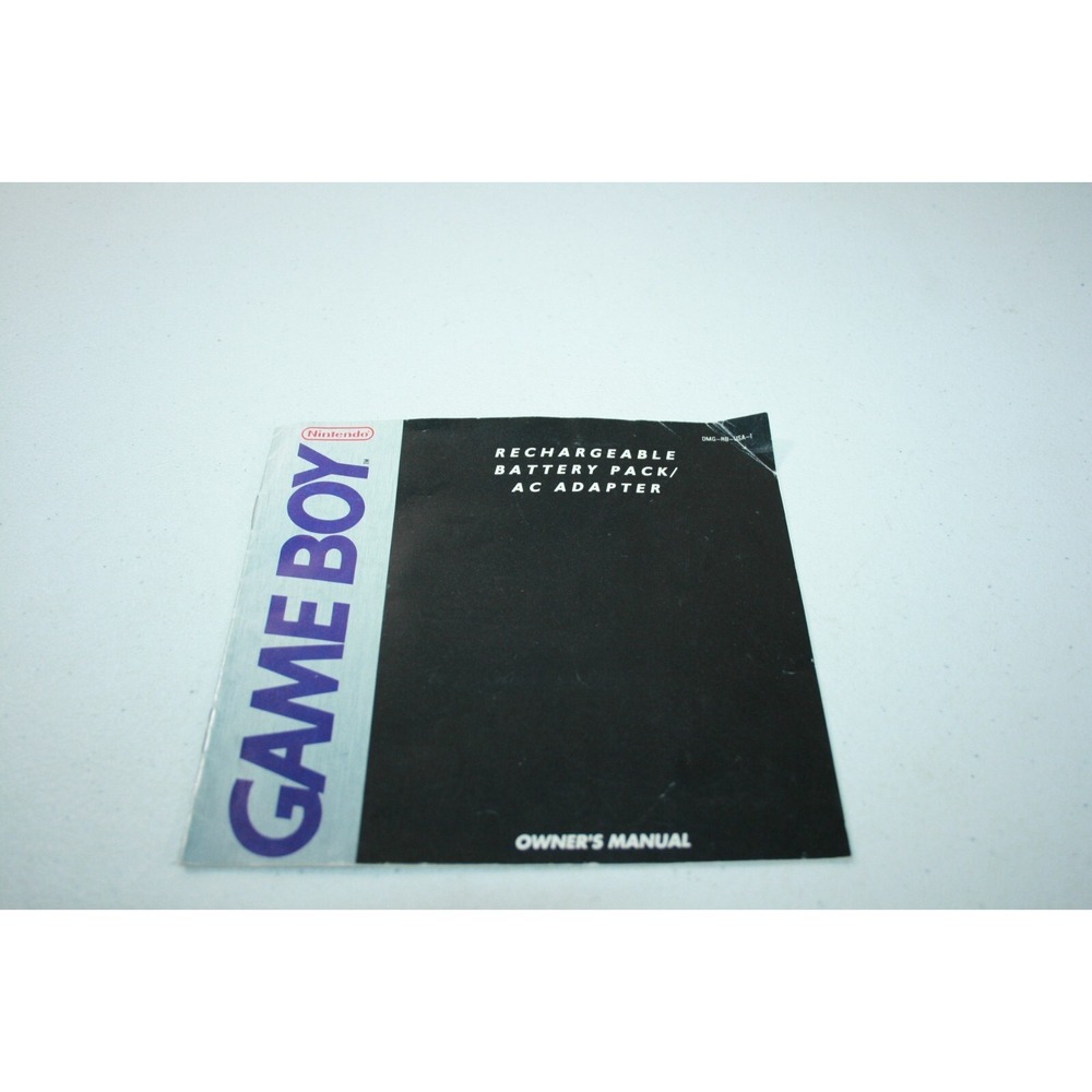 Nintendo Gameboy Rechargeable‎ Battery Pack AC Adaptor Owners Manual ONLY